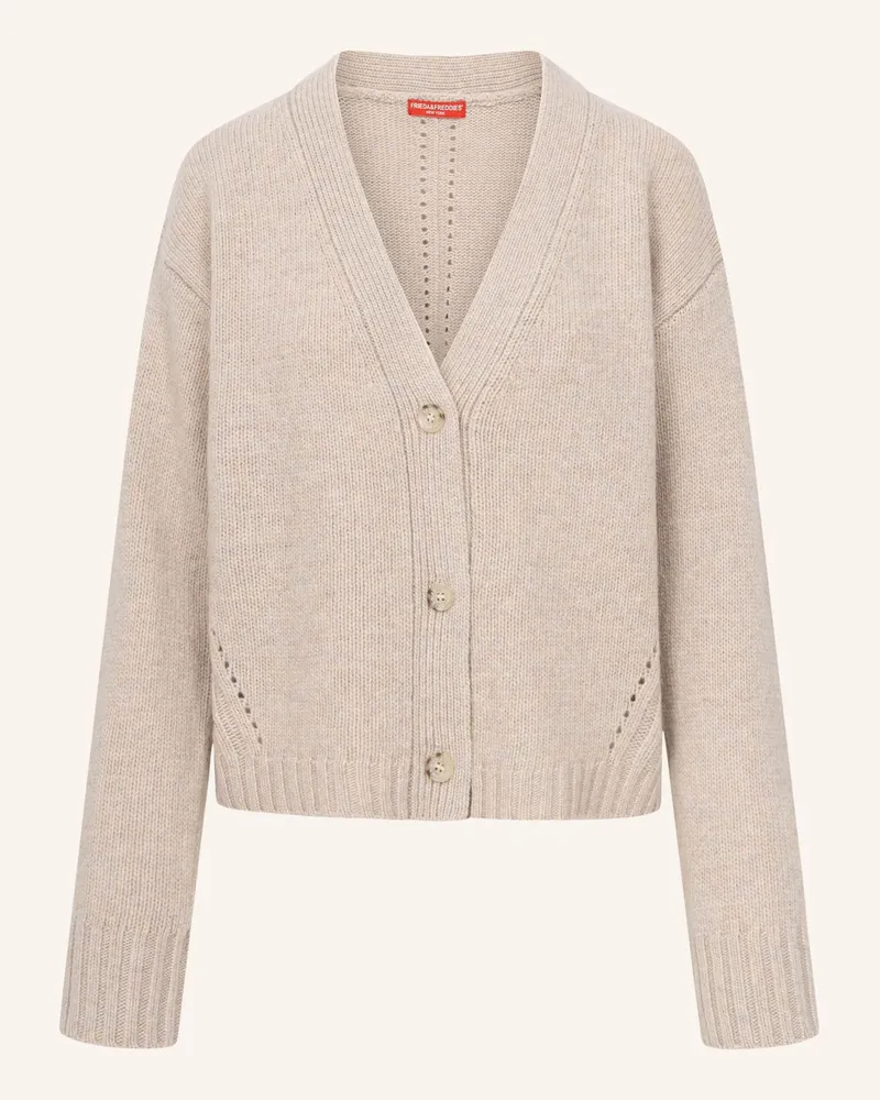 Frieda & Freddies Strickjacke beige Creme