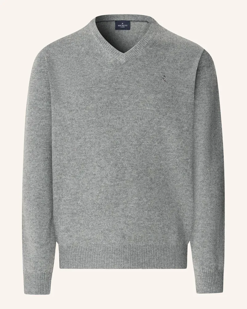 Hackett Pullover LAMBSWOOL V NECK Grau