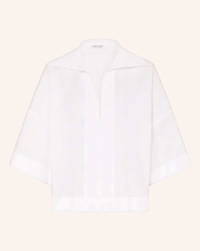 Mrs & HUGS Blusenshirt weiss Weiss