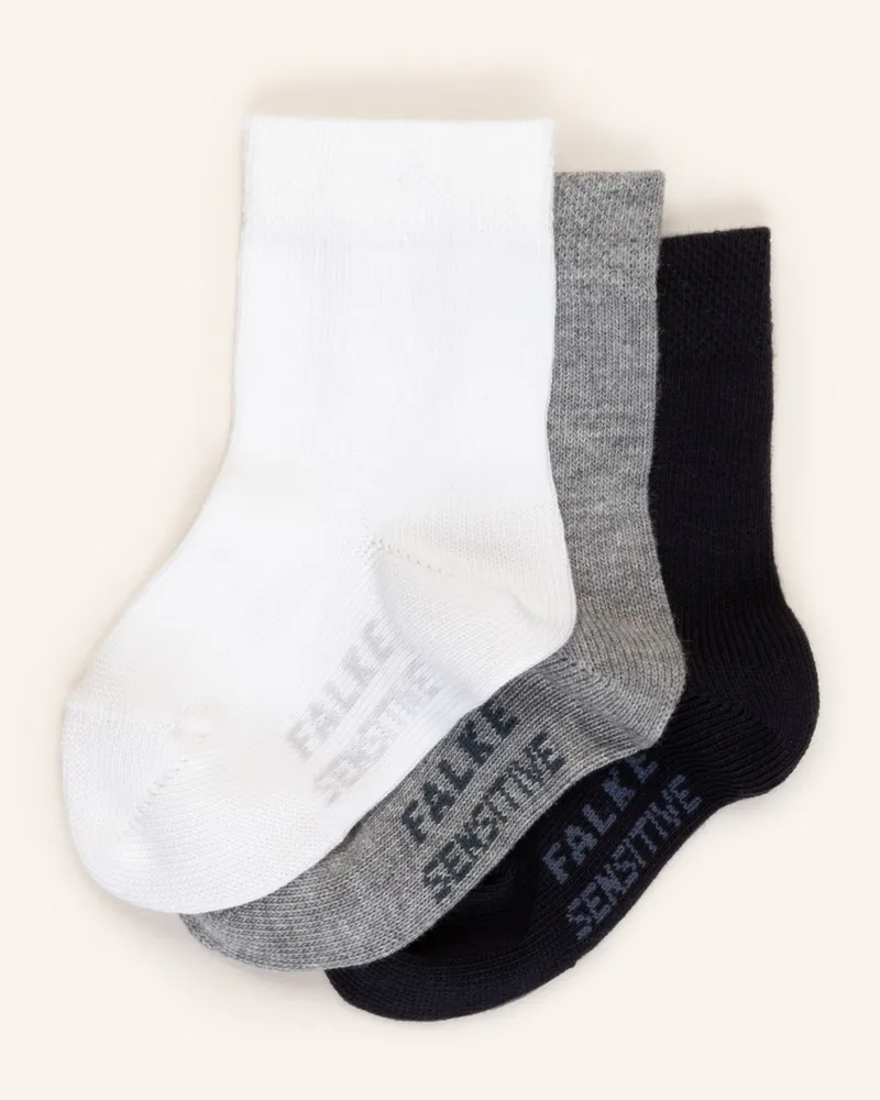 Falke 3er-Pack Socken Sensitive grau 0010