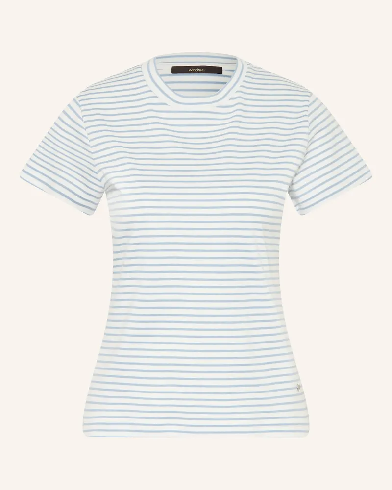 windsor. T-Shirt blau Weiss
