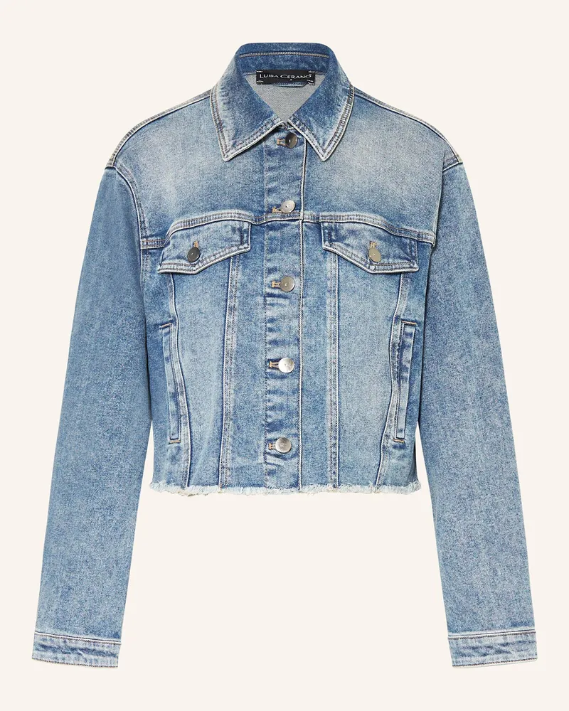 Luisa Cerano Jeansjacke Hellblau