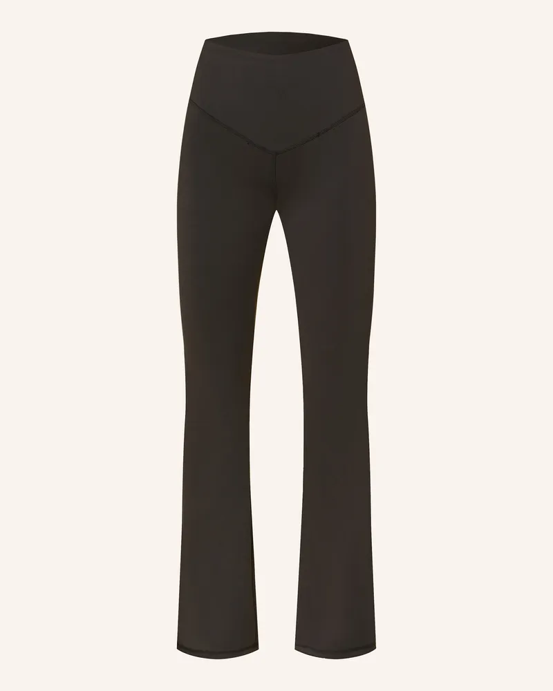 Mandala Tights Flared Sports Pants schwarz Schwarz