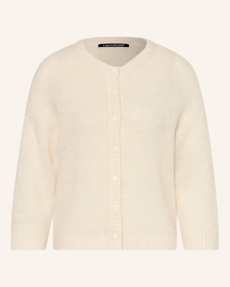 Luisa Cerano Strickjacke Creme