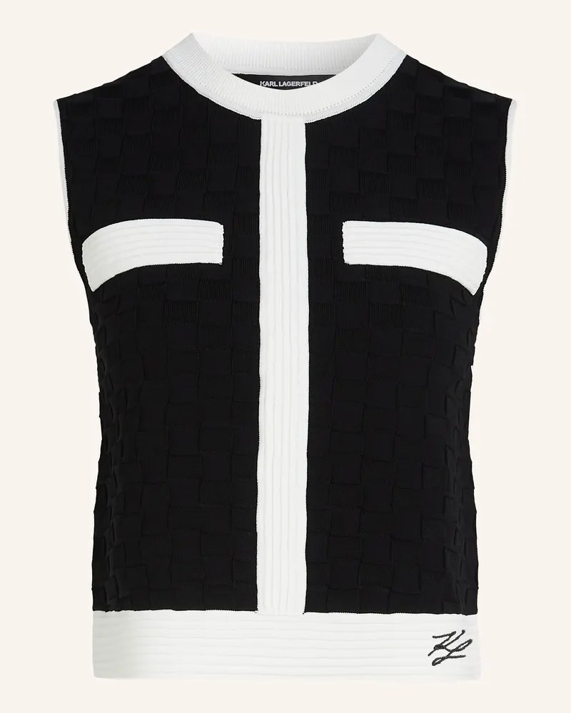 Karl Lagerfeld Top schwarz Schwarz