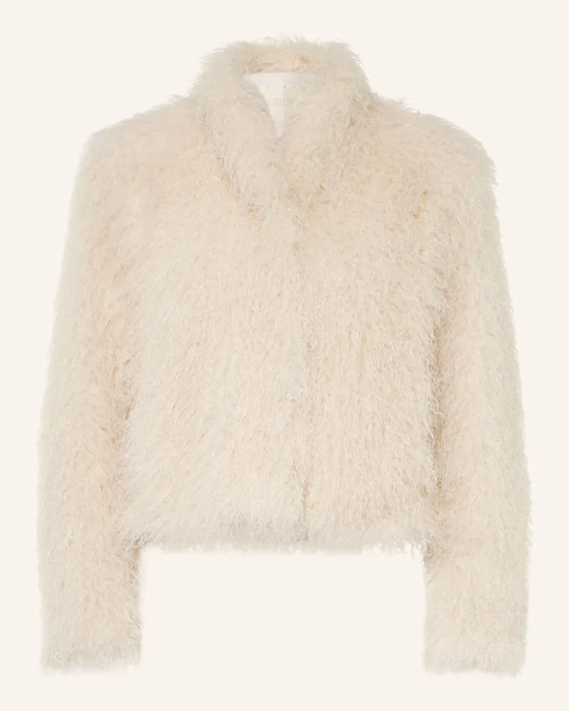 Guess Kunstfell-Jacke Simona weiss Ecru