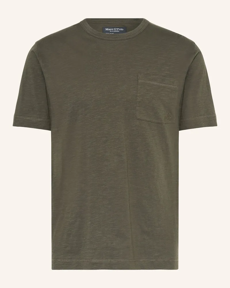 Marc O'Polo T-Shirt Dunkelgrün