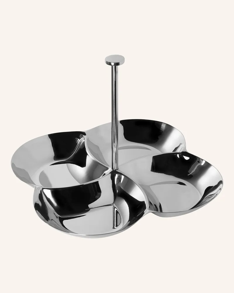 Fink Servierschale, 4er Aufteilung mit Griff CODY Silber