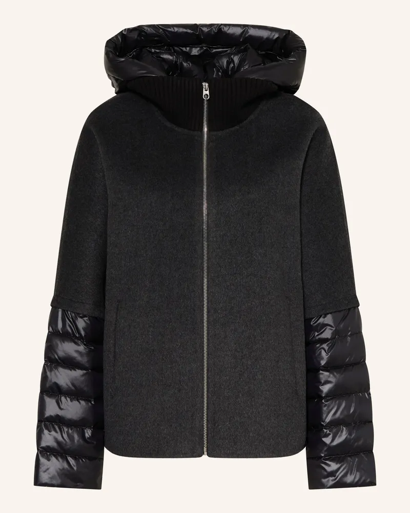 Milestone Jacke Msazalea Im Materialmix grau Schwarz