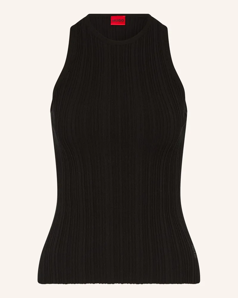 HUGO BOSS Stricktop Sarepla schwarz Schwarz