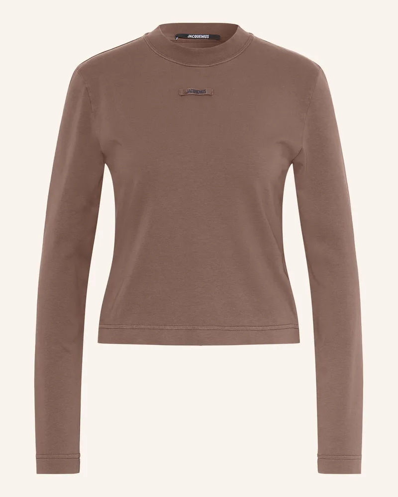 Jacquemus Longsleeve Le Tshirt Gros Grain braun Braun
