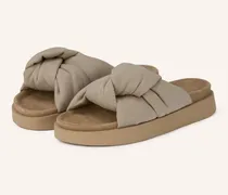 Pantoletten beige