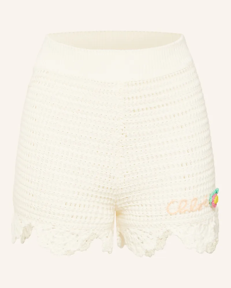 Chloé Häkelshorts weiss Creme