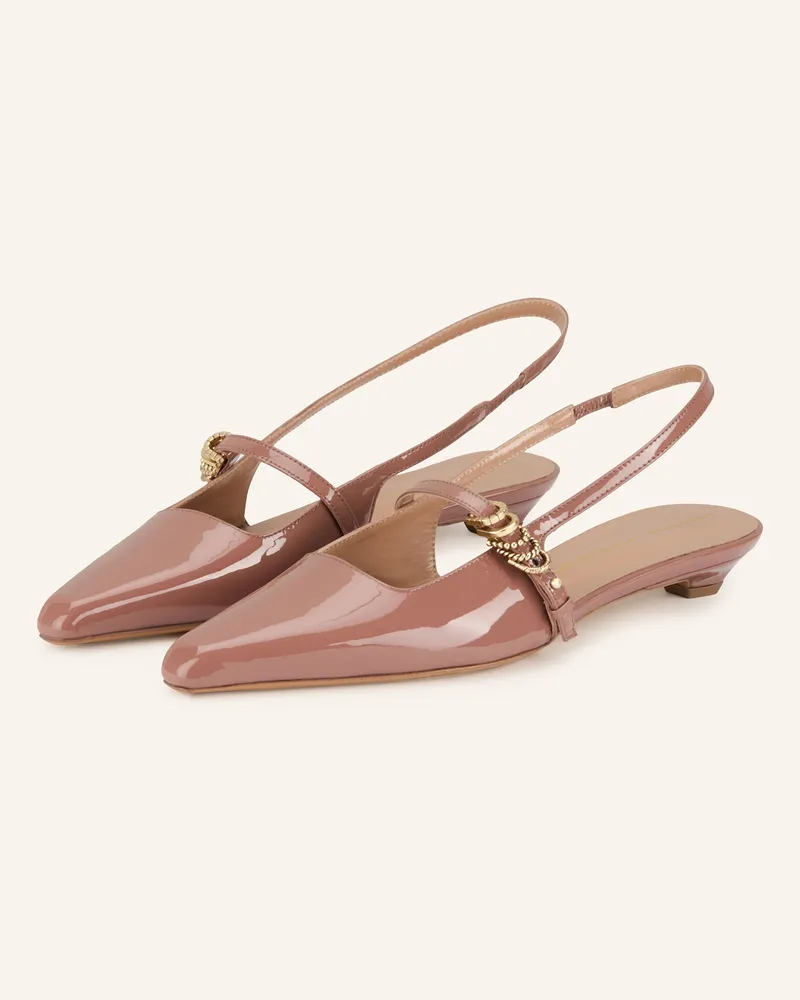 Dorothee Schumacher Slingballerinas Glossy Shine rosa Braun