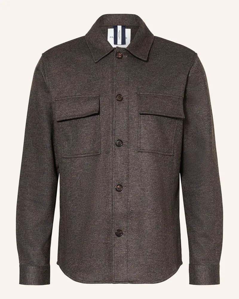 Profuomo Overshirt Dunkelbraun