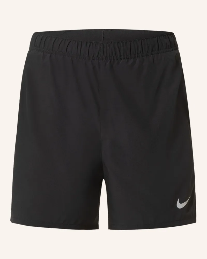 Nike 2-In-1-Laufshorts Challenger schwarz Schwarz