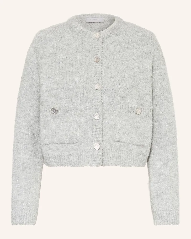 Rich&Royal Strickjacke Aus Bouclé Mit Pailletten grau Hellgrau