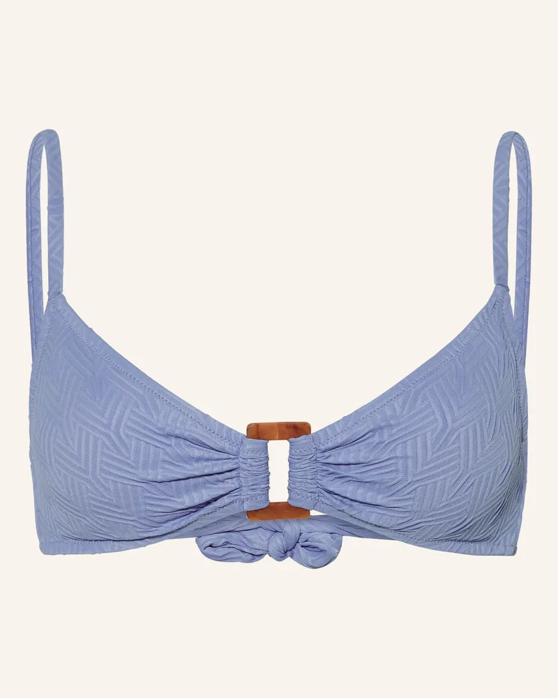 watercult Bralette-Bikini-Top ISLAND NOSTALGIA Hellblau