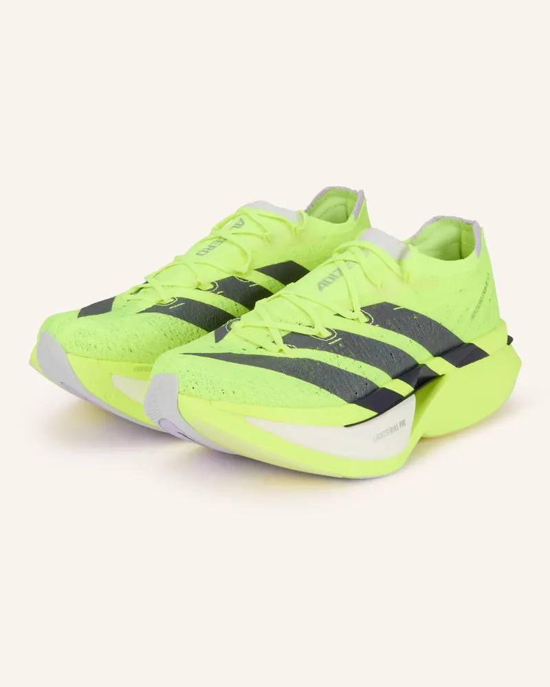 adidas Laufschuhe ADIZERO PRIME X3 STRUNG Neongelb