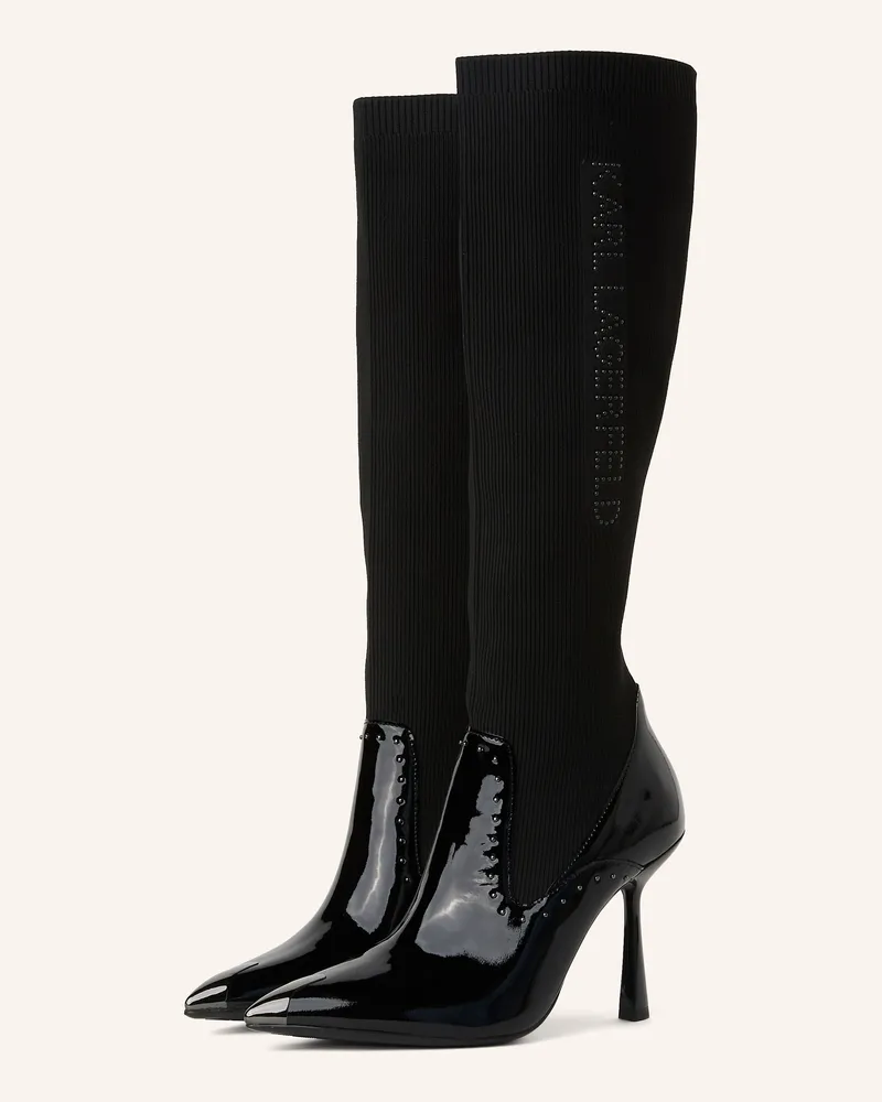 Karl Lagerfeld Stiefel Schwarz