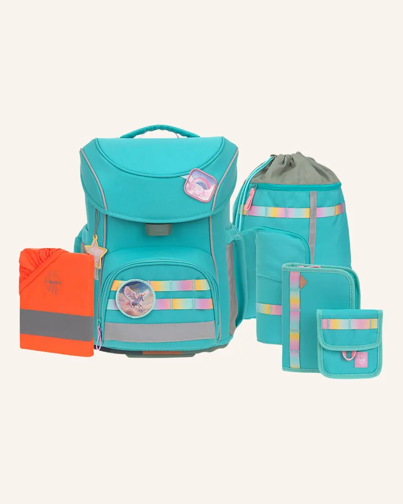 Lässig Schulranzen Set Slim Unique blau Türkis