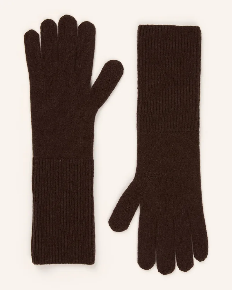 Darling Harbour Handschuhe Aus Cashmere braun Dark