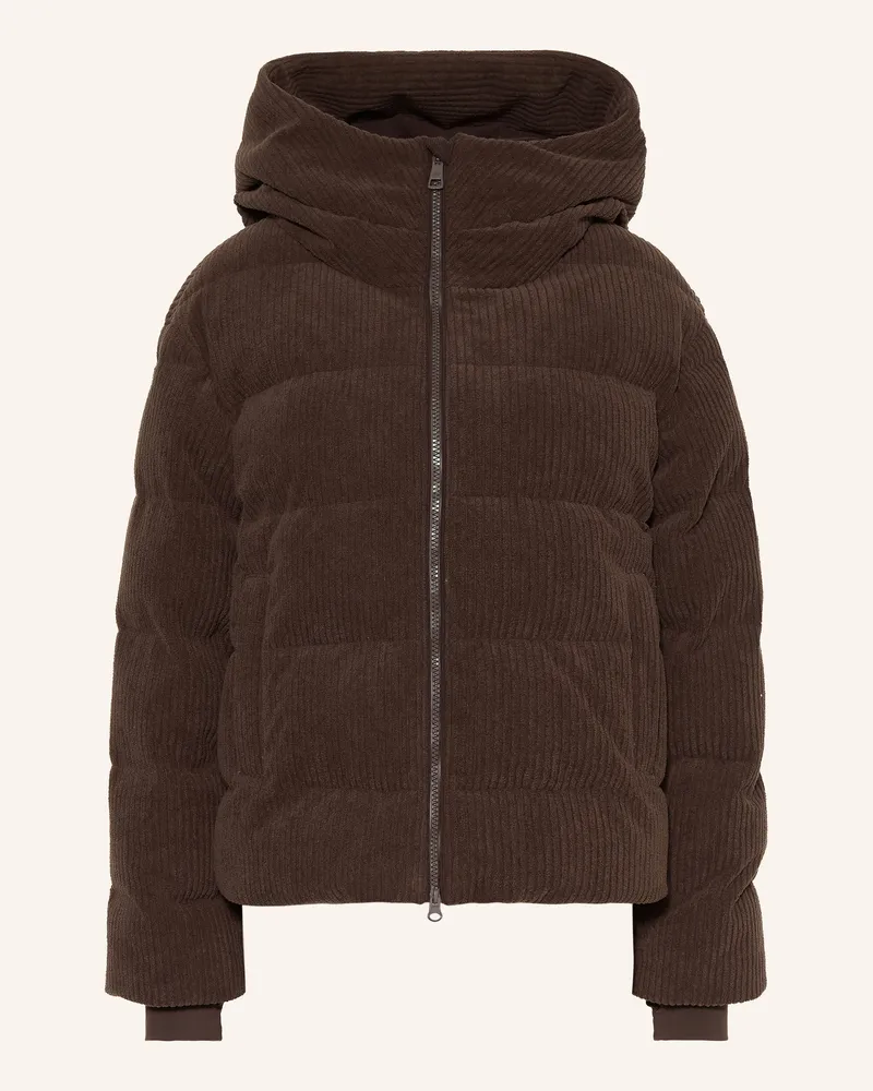 WE NORWEGIANS Skijacke Britt Aus Cord braun Dunkelbraun