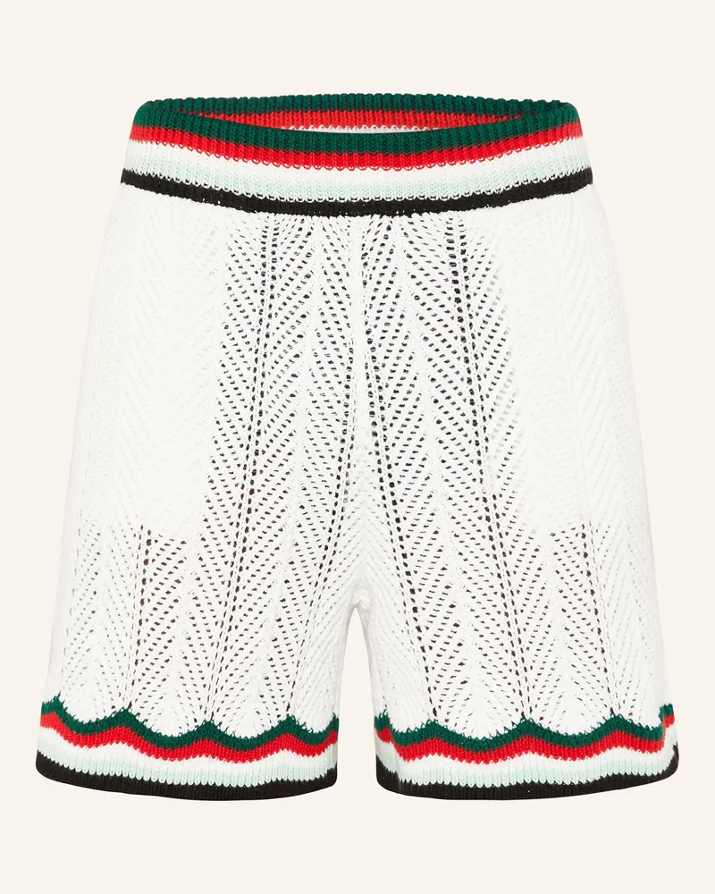 Casablanca Paris Strickshorts Regular Fit weiss Ecru