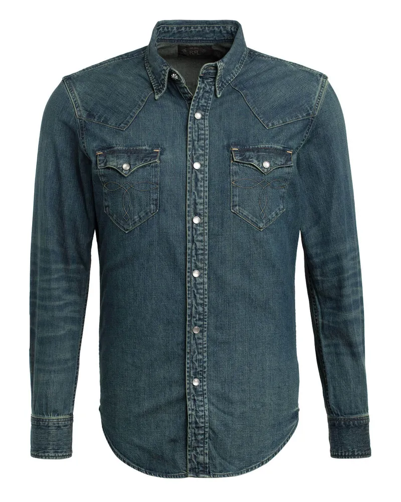 RRL Jeanshemd Classic Fit Blau