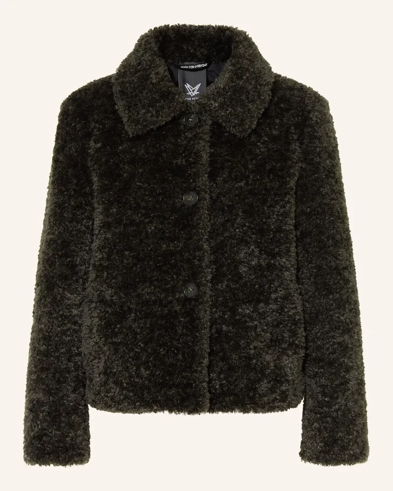 Fuchs Schmitt Teddyfell-Jacke Frankfurt gruen Khaki