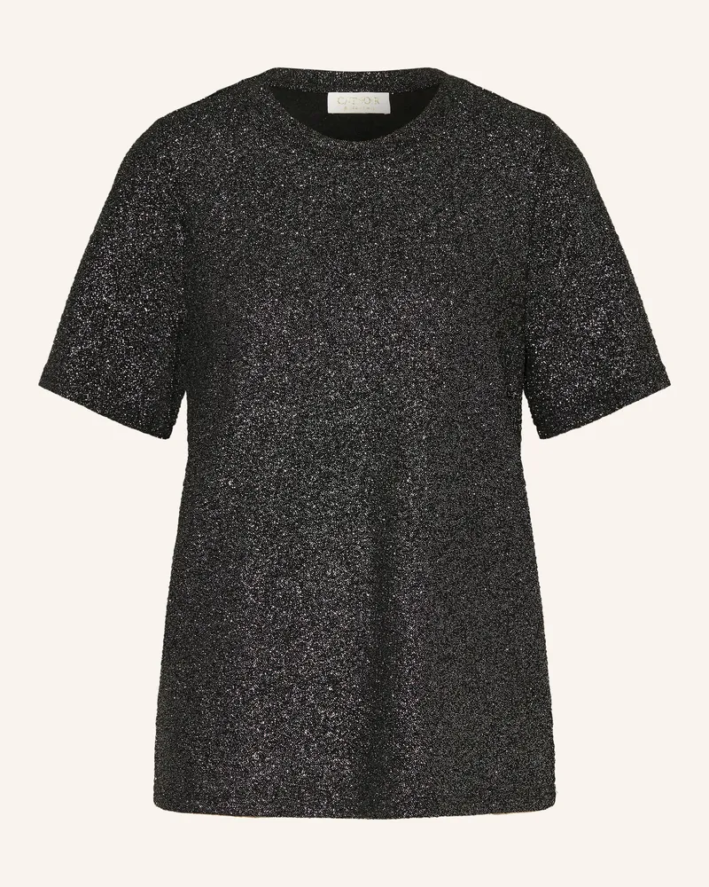 CATNOIR T-Shirt Mit Glitzergarn schwarz Schwarz