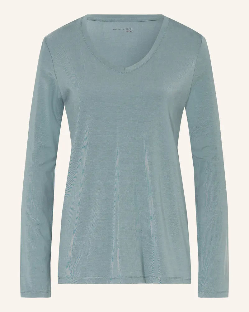 Schiesser Schlafshirt MIX+RELAX Mint