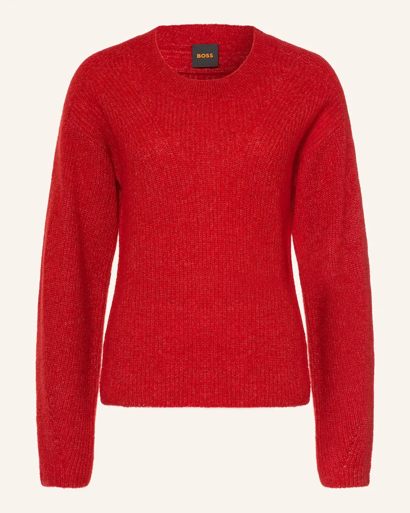 HUGO BOSS Pullover Fenne Mit Alpaka rot Rot