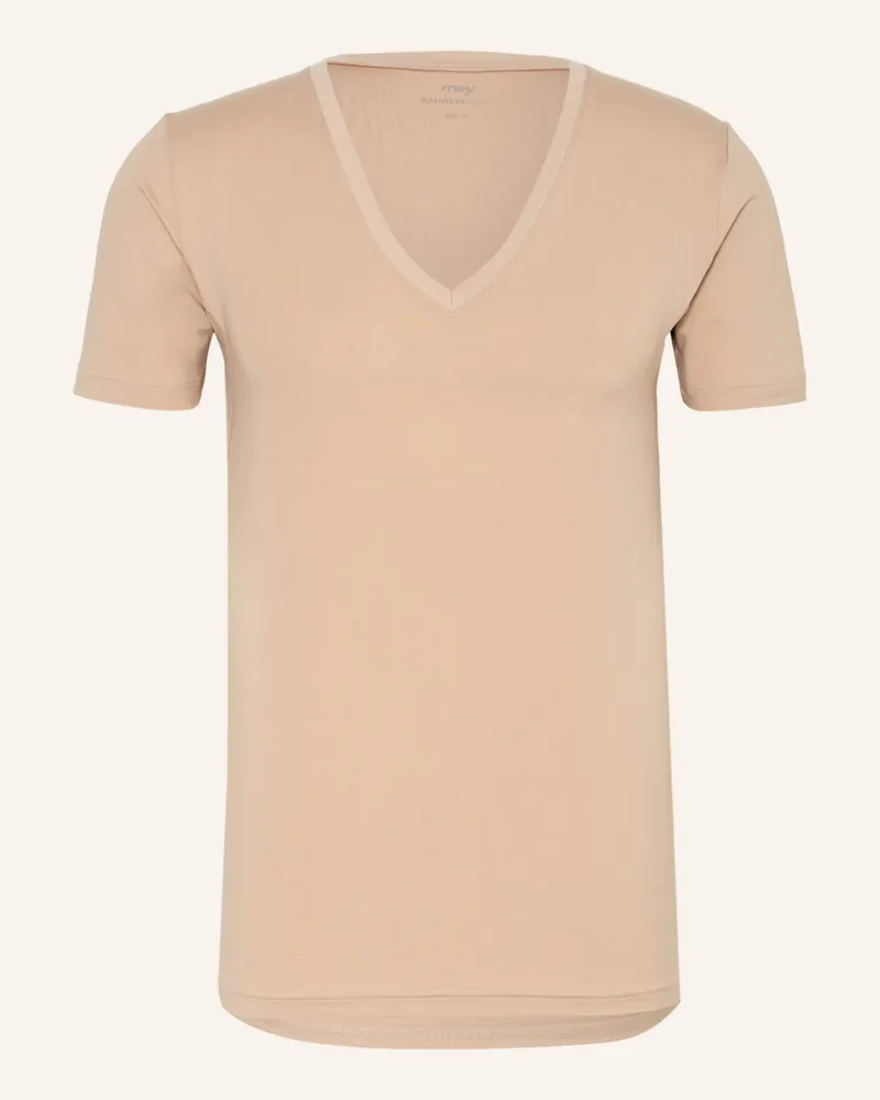Mey V-Shirt Serie BUSINESS CLASS Beige