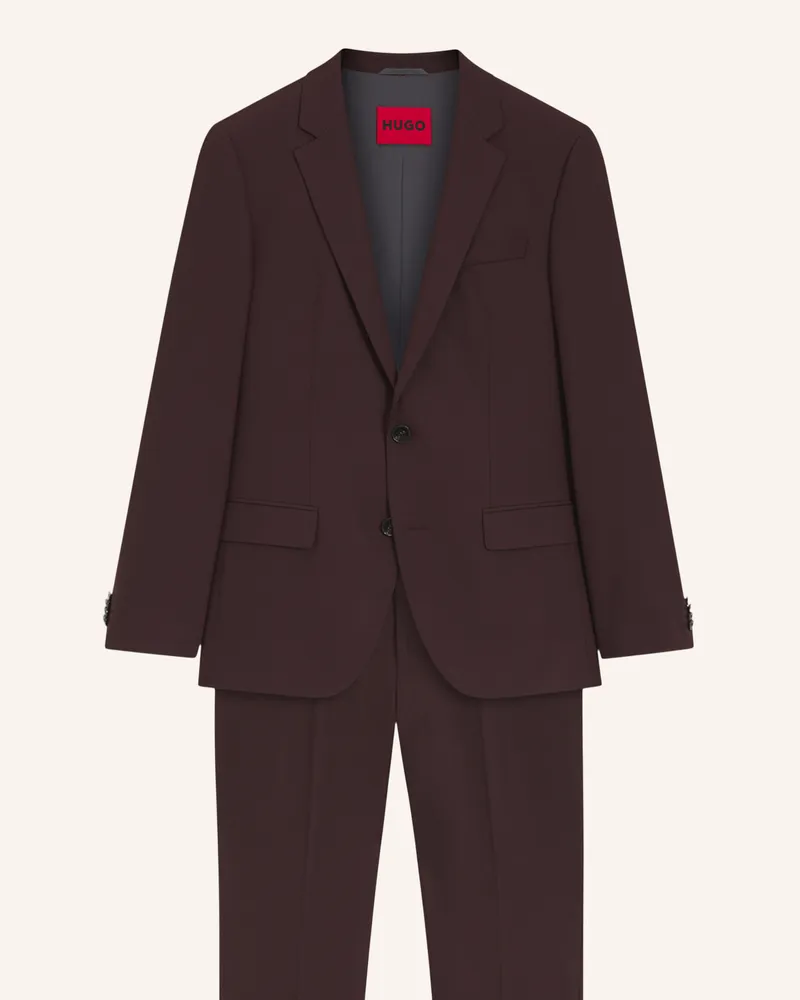 HUGO BOSS Business Anzug HENRY/GETLIN232X Slim Fit Hellbraun