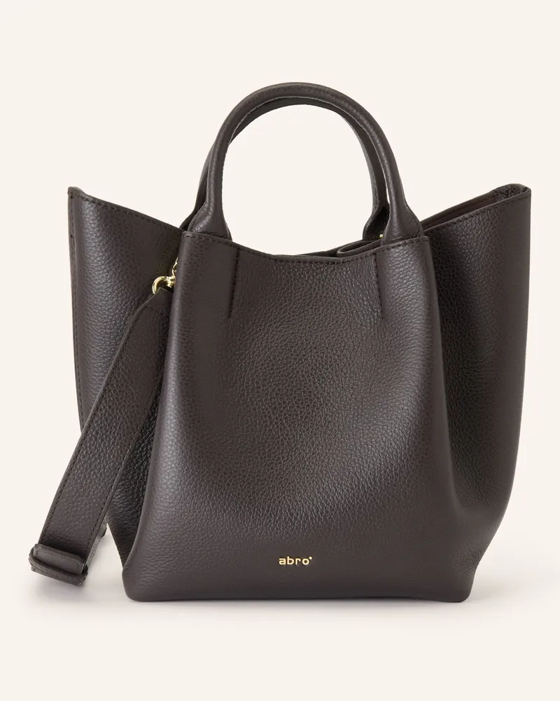 Abro Handtasche Essential Small Mit Pouch braun Dunkelbraun