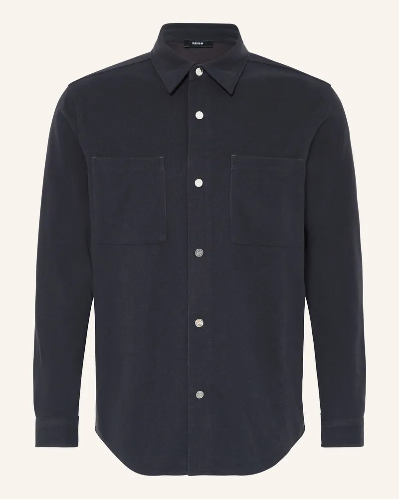 Reiss Cord-Overshirt Fitzroy blau Dunkelblau