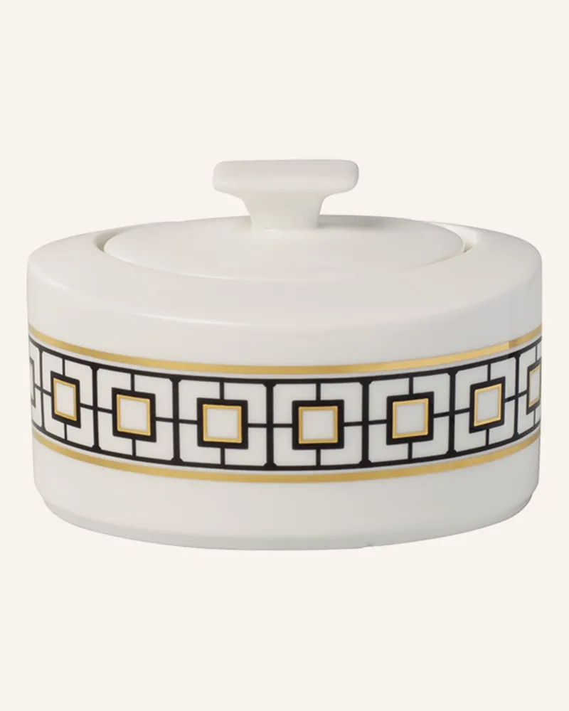Villeroy & Boch Zuckerdose 6 Pers. Metrochic weiss Gelb