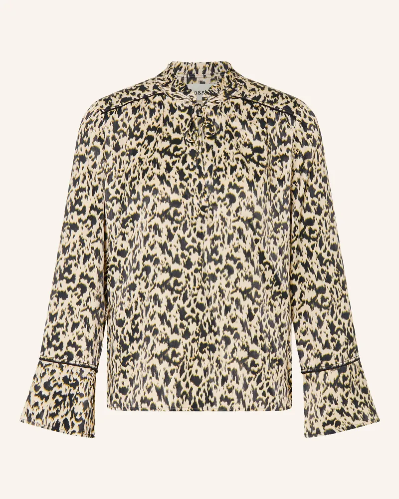 ba&sh Blusenshirt Pia Aus Satin weiss Ecru