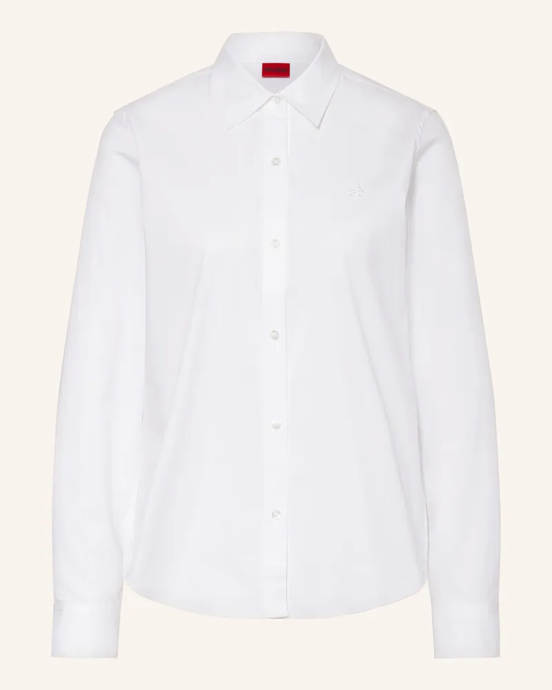 HUGO BOSS Hemdbluse THE ESSENTIAL SHIRT Weiss