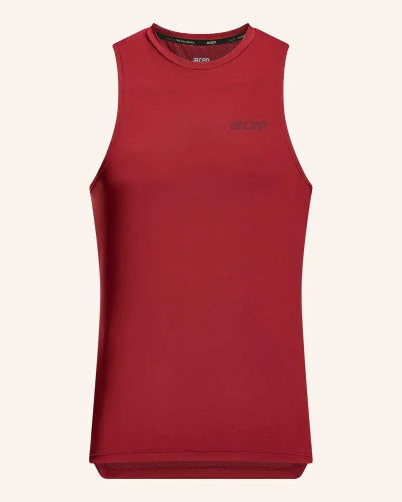 CEP Tanktop The Run rot Dunkelrot