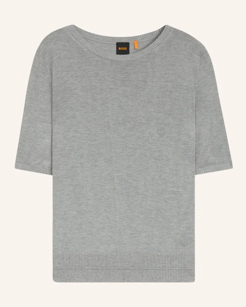HUGO BOSS Pullover C_FIAFFUSA Regular Fit Silber