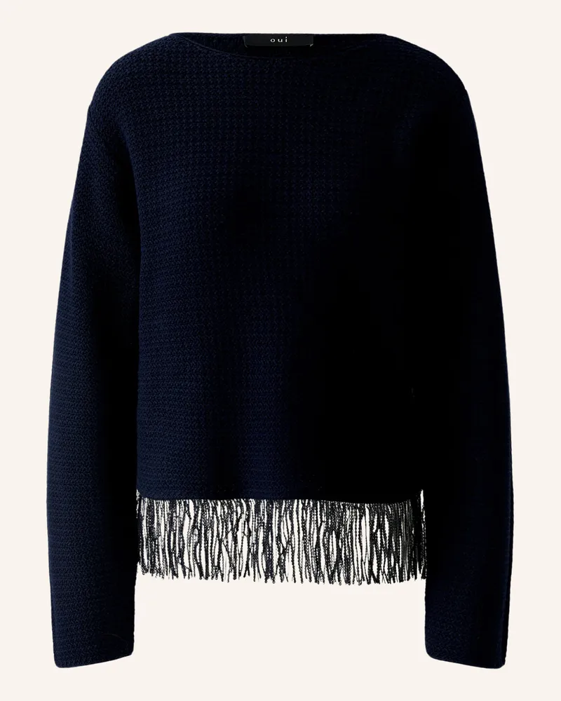 Oui  Pullover Blau