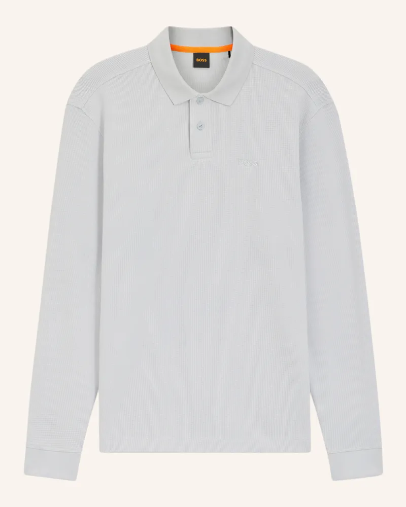 HUGO BOSS Piqué-Poloshirt PETE Regular Fit Hellgrau