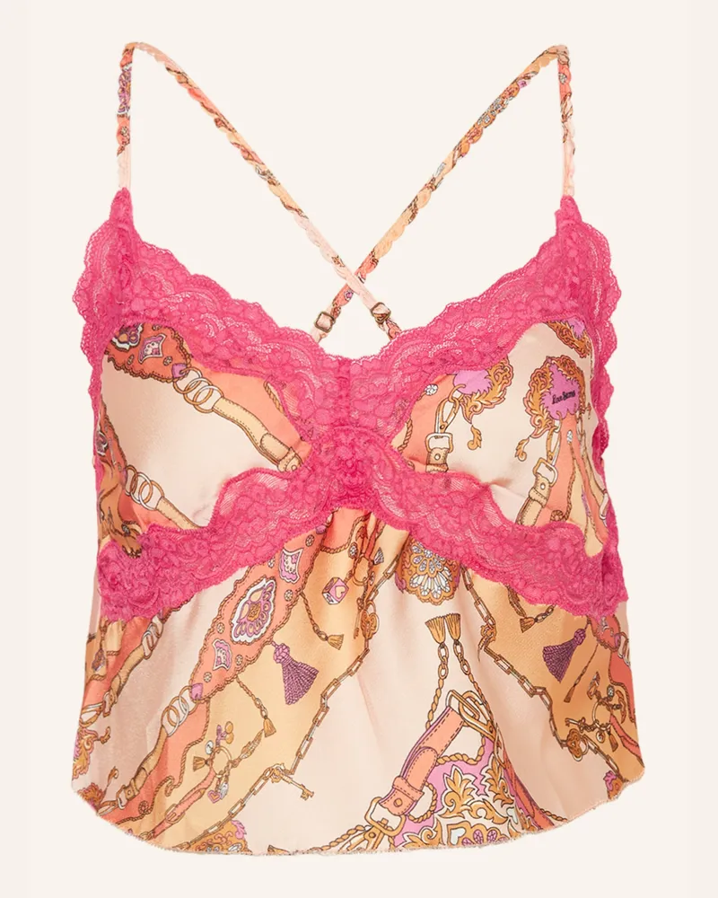 LOVE Stories Schlaftop PARKER aus Satin Pink
