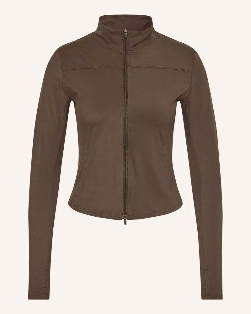 Neo Noir Sweatjacke NOLANA Dunkelbraun