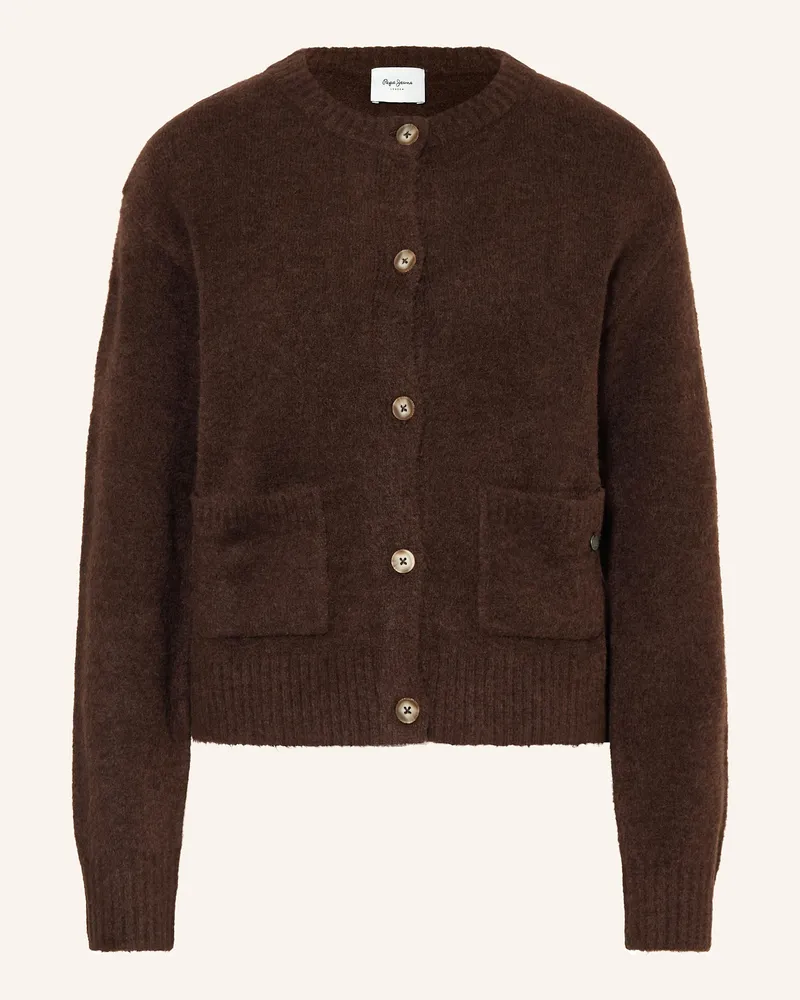 Pepe Jeans Strickjacke CECIL Dunkelbraun
