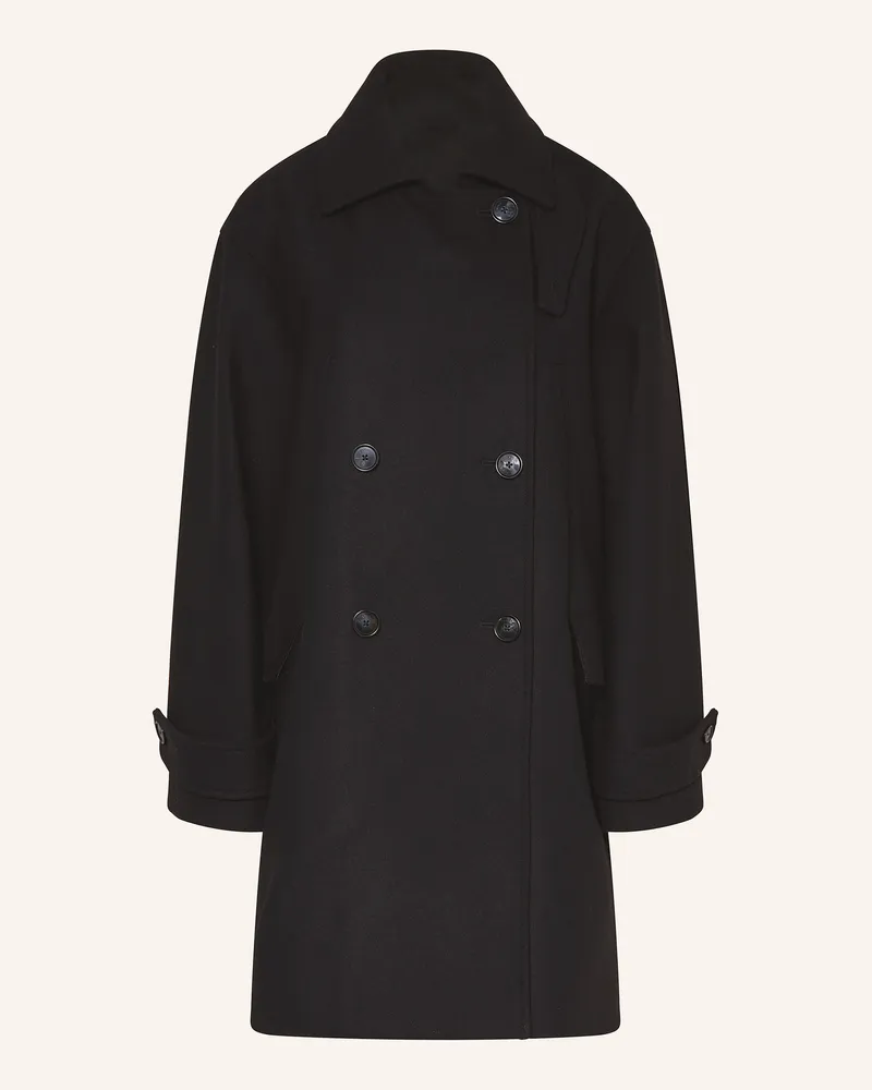 HUGO BOSS Oversized-Mantel CISABEL Schwarz