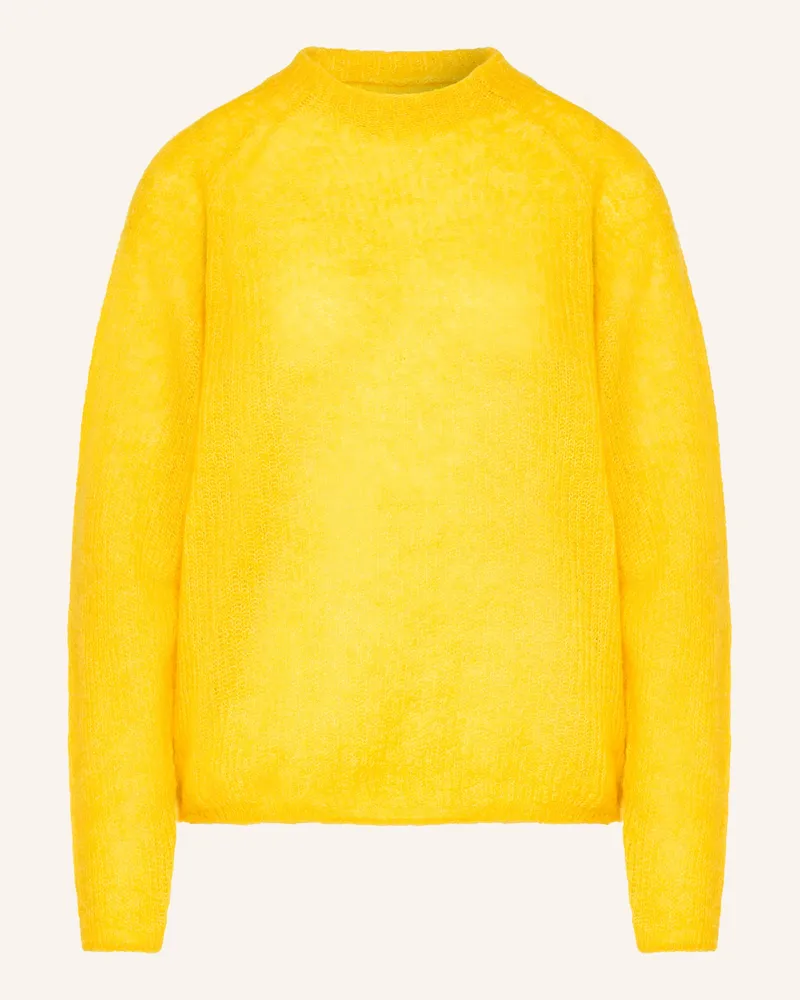 HUGO BOSS Pullover Fewena Mit Alpaka gelb Gelb