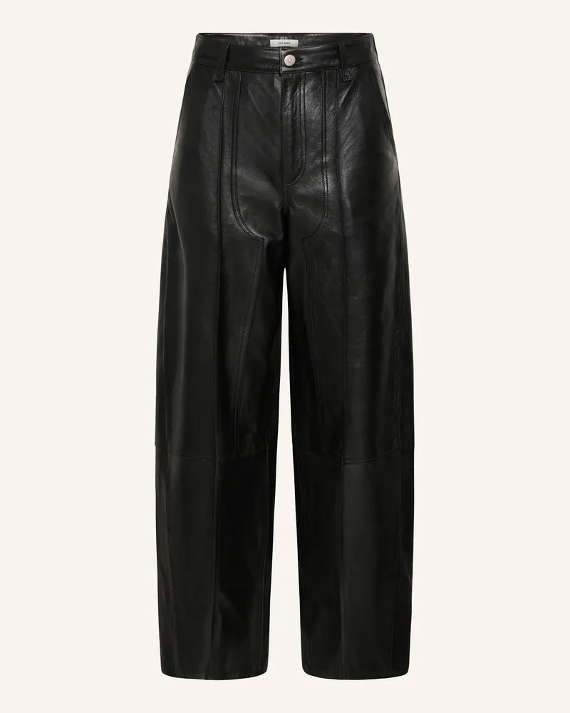 IVY & OAK Lederhose Ioleslie schwarz 